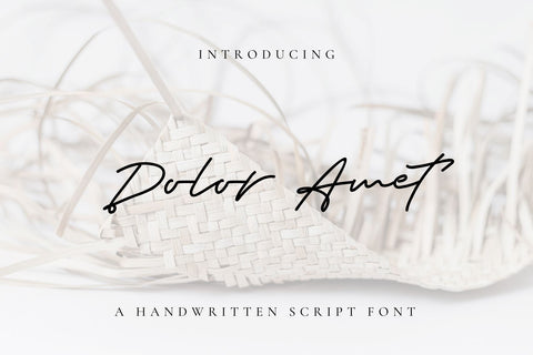 Dolor Amet Font Cotton White Studio 