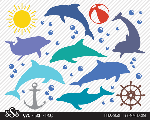 Dolphin Bundle | Outdoor SVG SVG Texas Southern Cuts 
