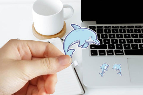 Dolphin clipart Sticker printable bundle SVG dadan_pm 