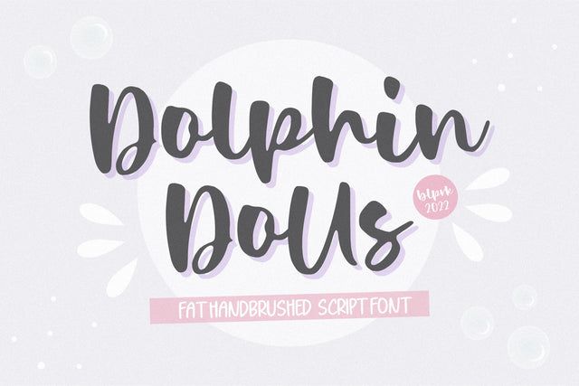 Dolphin Dolls Handbrushed Script Font Font Balpirick 