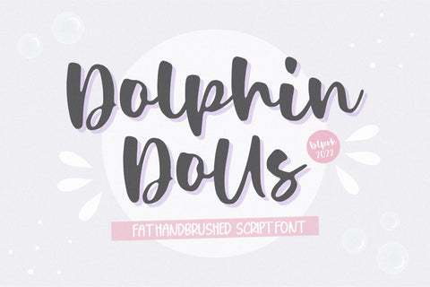 Dolphin Dolls Handbrushed Script Font Font Balpirick 