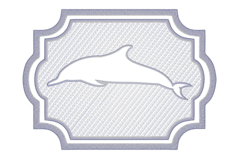 dolphin embossed machine embroidery digital download Embroidery/Applique DESIGNS embroidery-workshop 