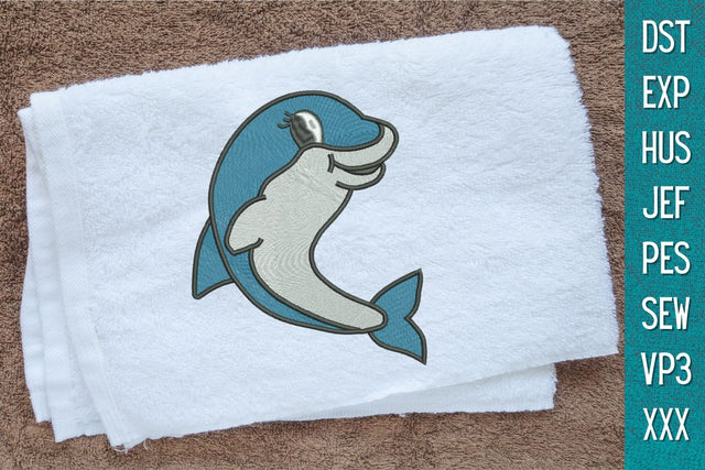 Dolphin Embroidery Designs Embroidery/Applique DESIGNS SvgOcean 