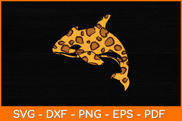 Dolphin Leopard Beluga Whale Svg Design SVG artprintfile 