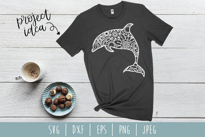 Dolphin Mandala Zentangle SVG SavoringSurprises 