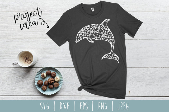 Dolphin Mandala Zentangle SVG SavoringSurprises 