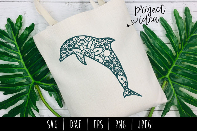 Dolphin Mandala Zentangle SVG SavoringSurprises 