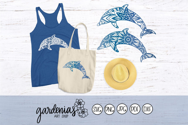 Dolphin Mandalas SVG Gardenias Art Shop 
