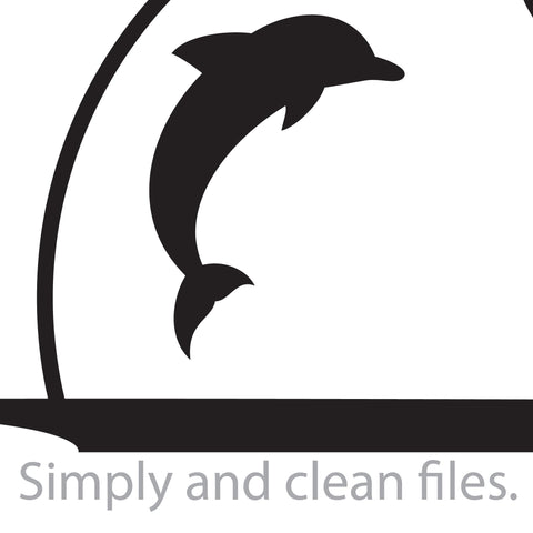 Dolphin sunset SVG TribaliumArtSF 