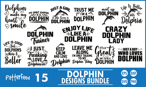 Dolphin SVG Designs Bundle SVG PatternFeed8 