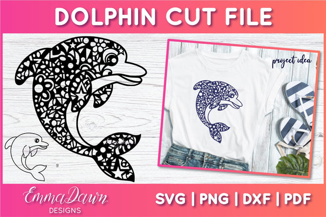 Dolphin SVG SVG Emma Dawn Designs 