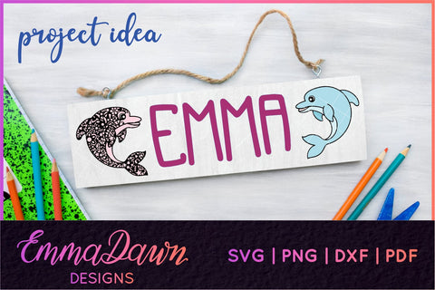 Dolphin SVG SVG Emma Dawn Designs 