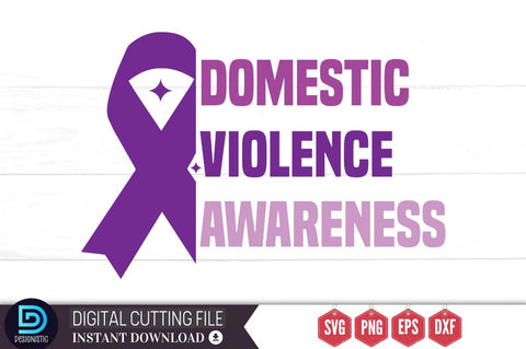 Domestic violence awareness SVG SVG DESIGNISTIC 