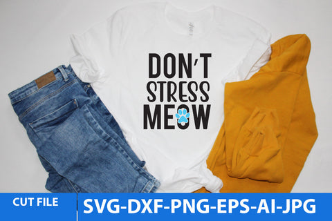 Don t Stress Memow SVG Cut File, Cat SVG Bundle, Cat SVG Bundle Quotes SVG BlackCatsMedia 