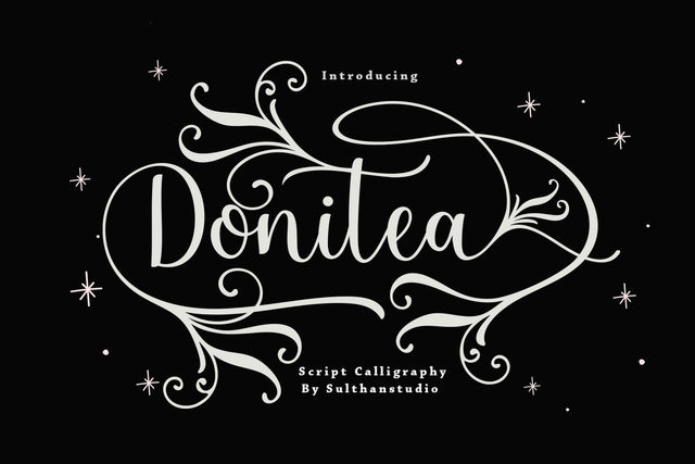 Donitea Scipt Font Sulthan studio 