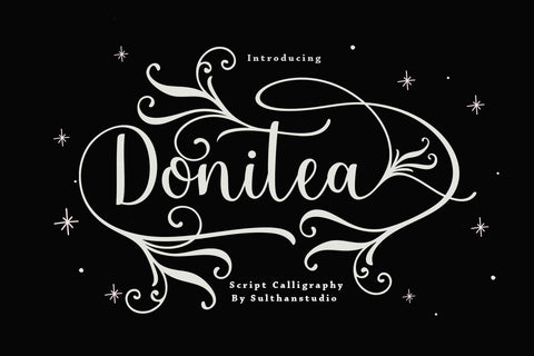 Donitea Scipt Font Sulthan studio 