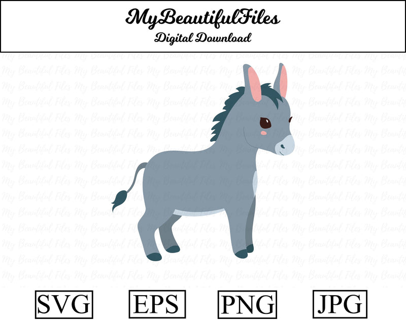 Donkey - Animal SVG MyBeautifulFiles 