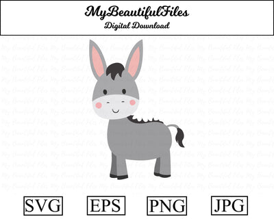 donkey - animal SVG MyBeautifulFiles 