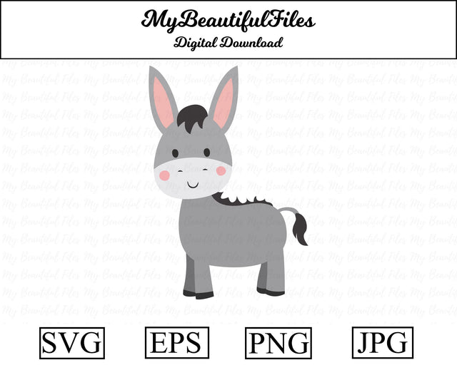 donkey - animal SVG MyBeautifulFiles 