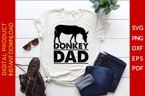 Donkey Dad SVG PNG PDF Cut File SVG Creativedesigntee 