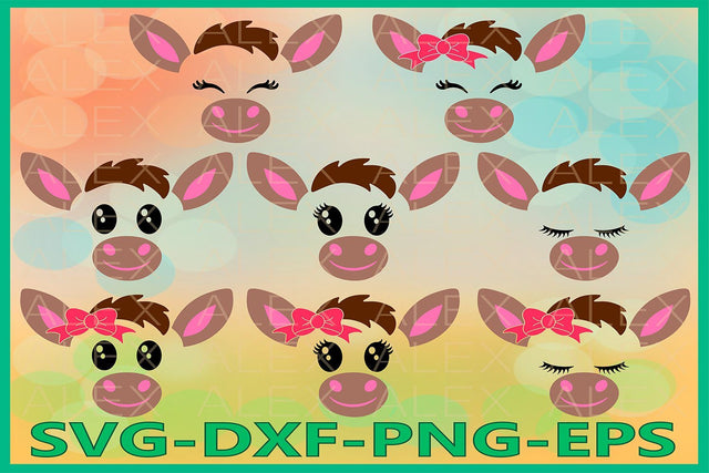 Donkey face svg SVG AlexSVGStudio 