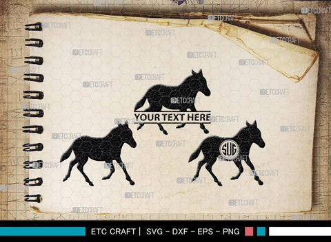 Donkey Monogram, Donkey Silhouette, Donkey SVG, Ass Svg, Farm Animal Svg, Jackass Donkey Svg, SB00254 SVG ETC Craft 