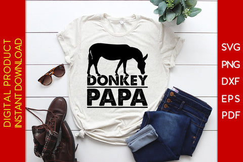 Donkey Papa SVG PNG PDF Cut File SVG Creativedesigntee 
