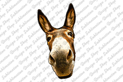 Donkey Png, Donkey Head Png, Donkey Face Png, Western Png, Farm Png, Donkey Clipart, Hand Drawn Donkey Png, Sublimation Designs Downloads Sublimation SublimationDesignShop 