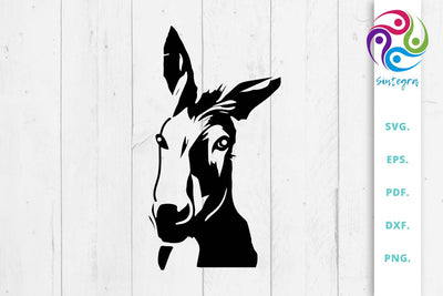 Donkey Svg File, Farm Animal SVG SVG Sintegra 