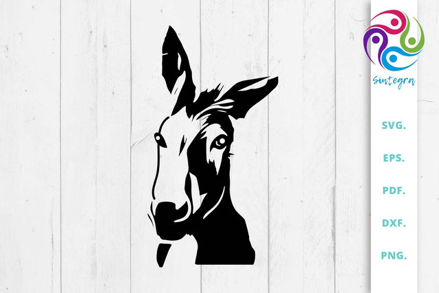Donkey Svg File, Farm Animal SVG SVG Sintegra 