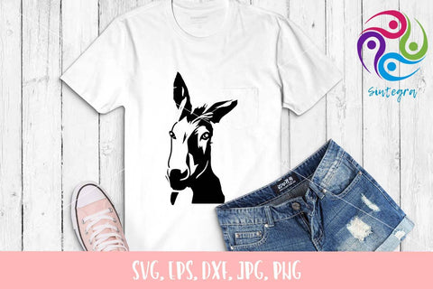 Donkey Svg File, Farm Animal SVG SVG Sintegra 