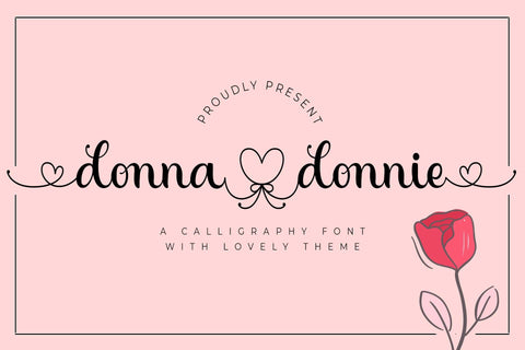 Donna Donnie Font love script 