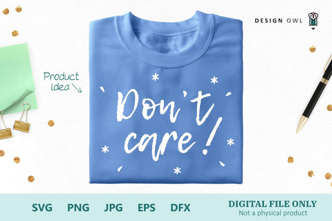 Don't care SVG Design Owl 