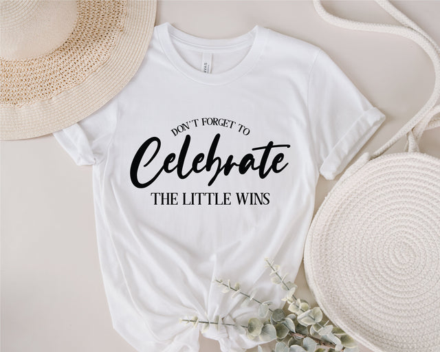 don't forget to celebrate the little wins svg, hustle svg, self made svg, Entrepreneurship svg, Small Business owner svg, Inspirational svg SVG Fauz 