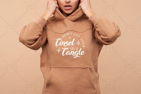 Don't Get Your Tinsel in a Tangle Svg for Merry Christmas Winter Holiday, Sarcastic Christmas Svg, Christmas Shirt Svg, Funny Christmas Svg SVG DesignDestine 