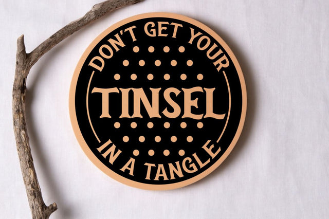 Don't get your tinsel in a tangle SVG SVG DESIGNISTIC 