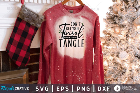 Dont get your tinsel in a tangle SVG SVG Regulrcrative 