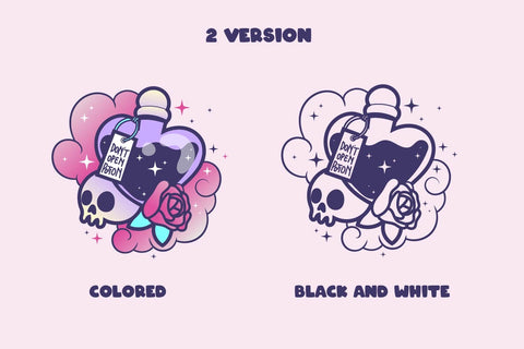 Don't open potion, Pink halloween svg and sublimation SVG dadan_pm 