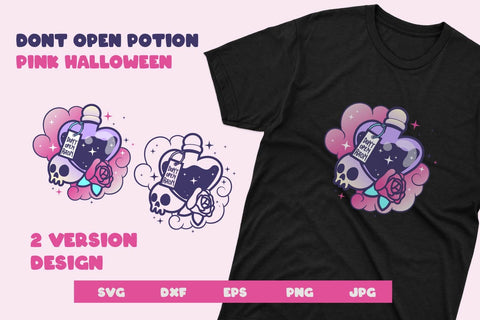 Don't open potion, Pink halloween svg and sublimation SVG dadan_pm 