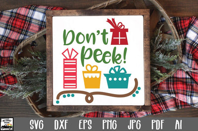 Don't Peek SVG Cut File - Christmas SVG SVG Old Market 