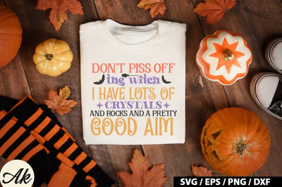 Don't piss off the witch i have lots of crystals and rocks and a pretty good aim SVG SVG akazaddesign 