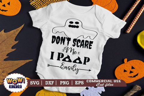 Don't scare me I poop easily svg, horror svg, Halloween cutting file, 31st october svg, Halloween svg, Halloween cricut files,funny quotes SVG Wowsvgstudio 