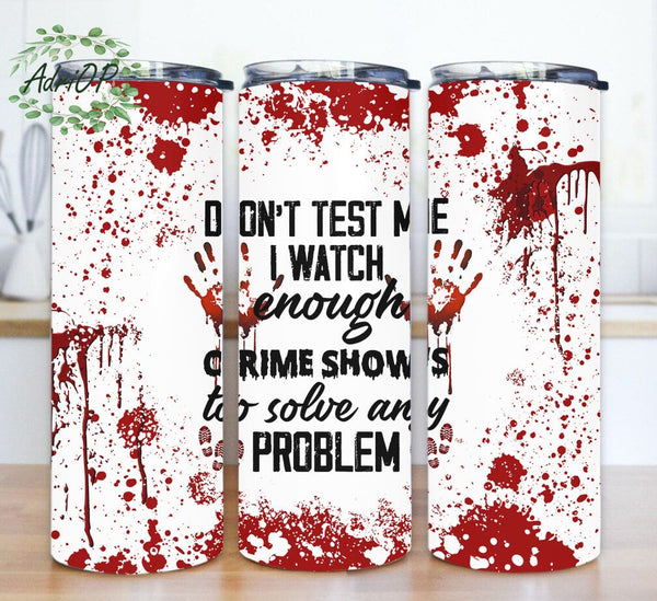 On Fridays We store Wear Blood 20oz Tumbler PNG Wrap Sublimation Design - Movie Character Skinny Tumbler Straight and Tapered PNG