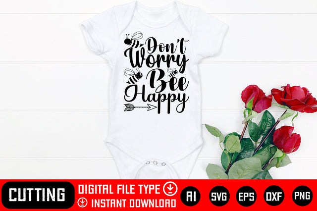 Don’t Worry Bee Happy SVG CraftlabSvg29 