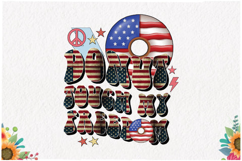 Donut 4th of July Sublimation Sublimation Jagonath Roy 