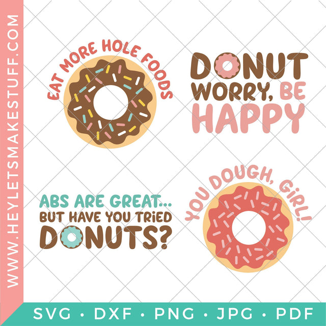 Donut Bundle SVG Hey Let's Make Stuff 