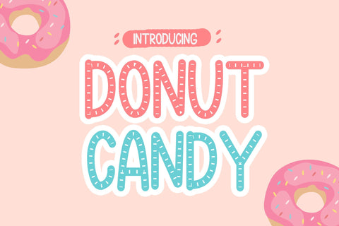 Donut Candy Font LetterdayStudio 