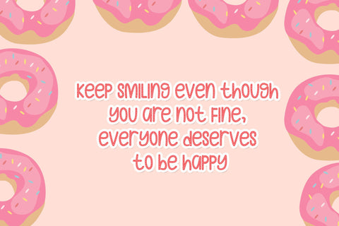 Donut Candy Font LetterdayStudio 