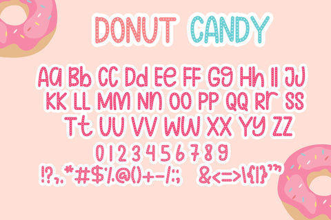 Donut Candy Font LetterdayStudio 
