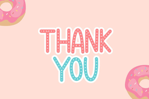 Donut Candy Font LetterdayStudio 